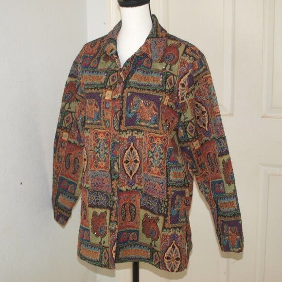 Chico’s Anniversary Collection Women’s Size 2 Long Sleeve Blazer Jacket - Picture 5 of 6